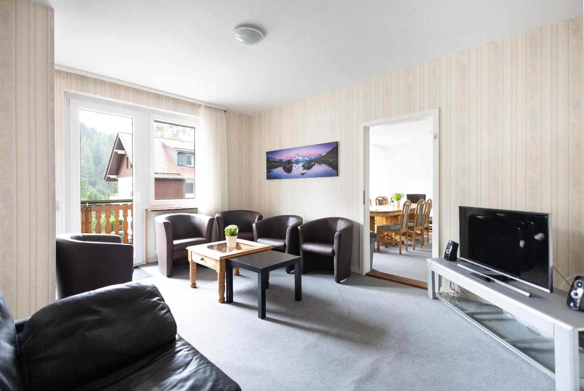 Apartmenthaus Am Waldrand- Kueche - Fruehstueck - Balkon Wildemann Zewnętrze zdjęcie